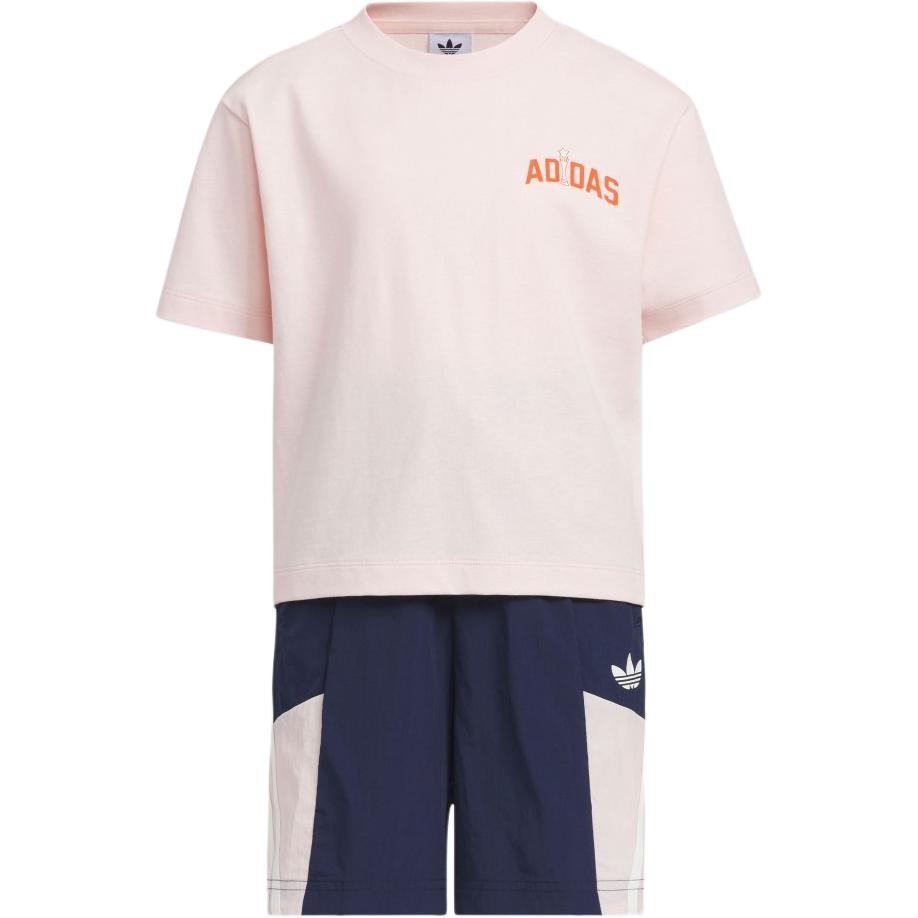 Adidas Originals Casual Sportswear Light Pink/Dark Indigo Children Aged 3 7 Years Old KC1507 110