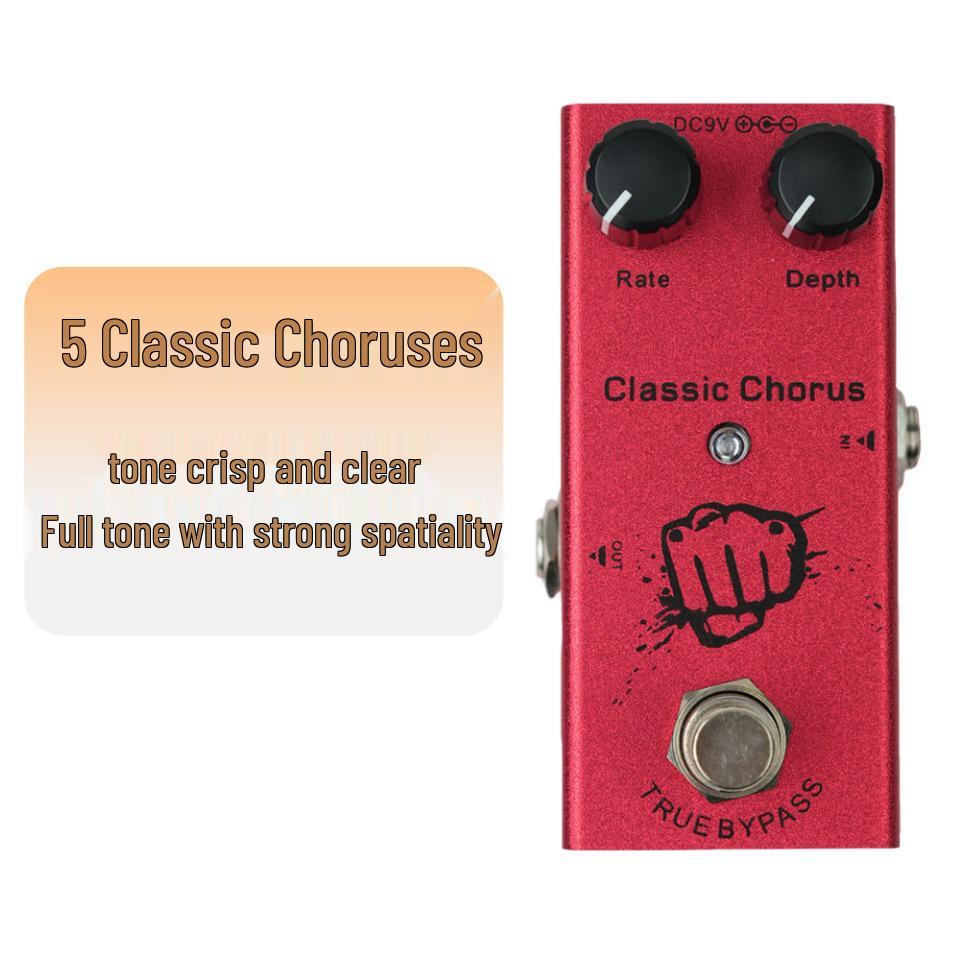 Guitar Effects Pedal Electric Multifunctional Reverb Chorus Delay Metal Stompbox
