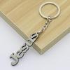 Fashionable Metal Letter/Fish/Crosses Pendant Key Rings Charm for Trendsetters