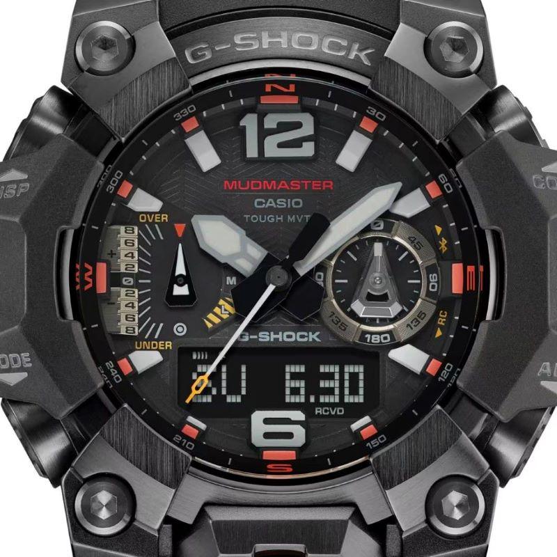 Casio G-Shock Mudmaster Tough Solar Compass Høydemåler Termometer Carbon Core Guard BlueTooth GWG-B1000EC-1A
