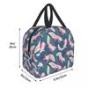 Niedliche Axolotl Lunchtasche für Frauen Kinder Schulkinder Lebensmittel Kühler Warm Isoliert Lunchbox Tragbar Camping Reisen Picknicktasche
