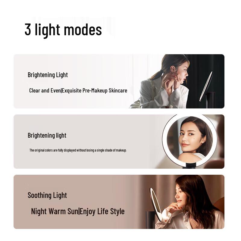 AMIRO O2 Smart LED Makeup Mirror CN plug (adapter included)