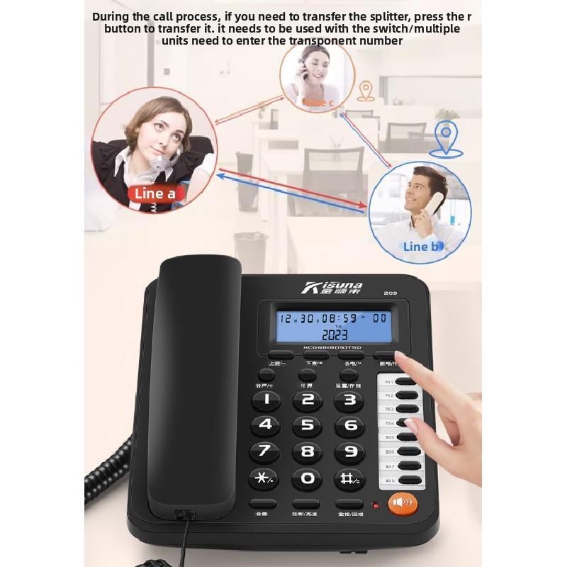 Phone Telephone Landline With Night Light Screen For Home Office Business Use