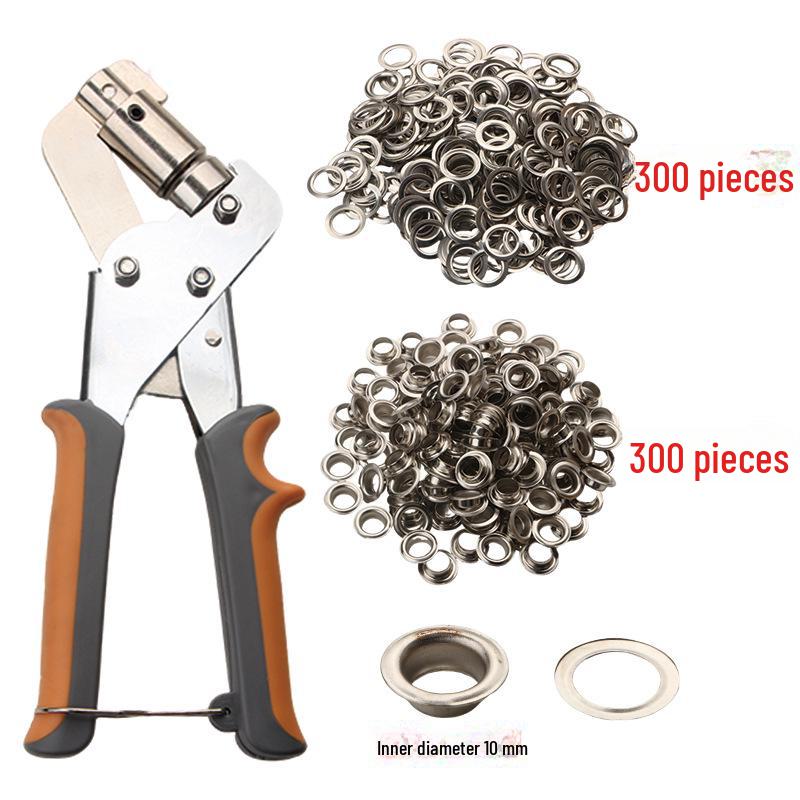 

10,5-миллиметровые люверсы и пробойники для брезента и парусины с демонстрационной подставкой