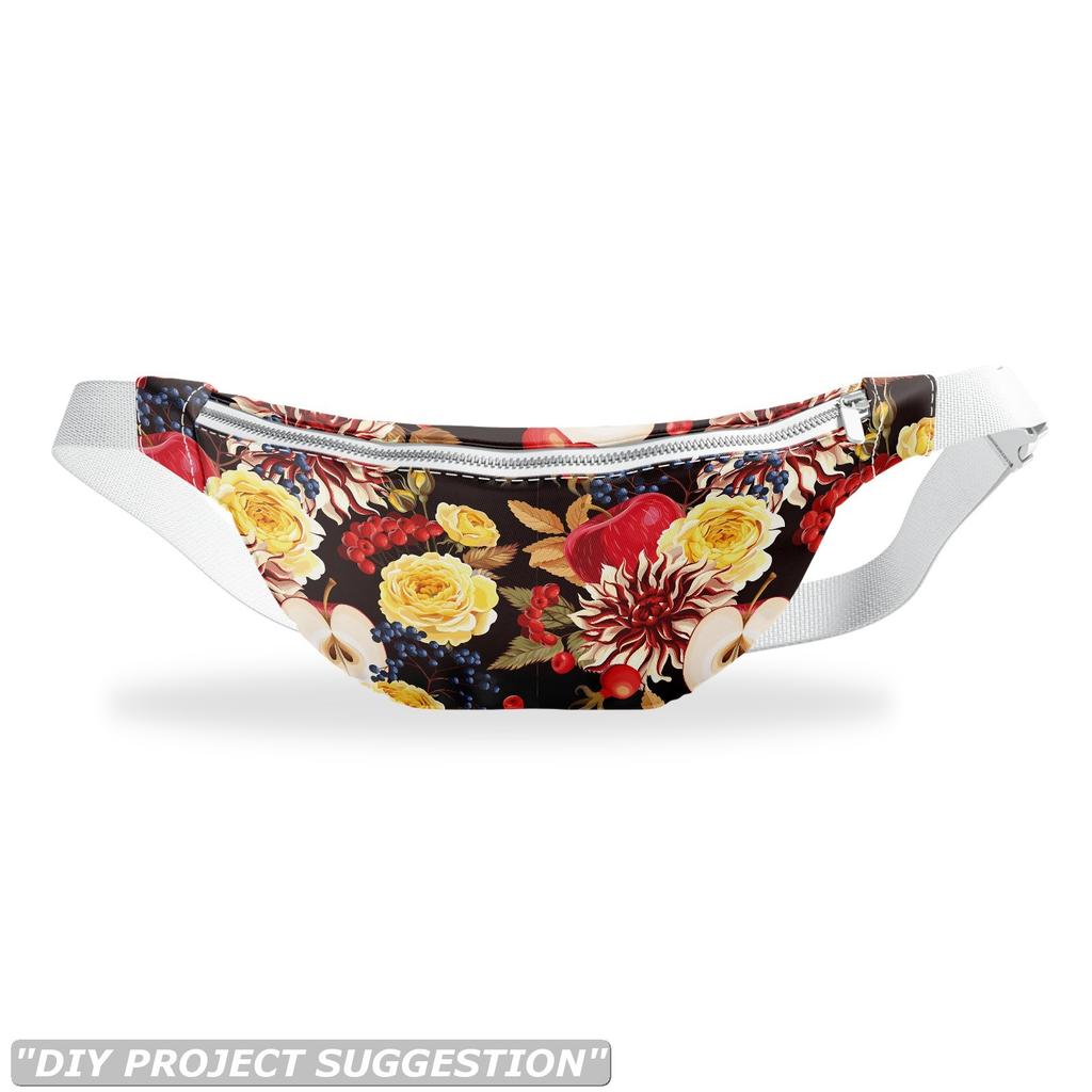 Outdoor Dekostoffe Oxford - Motiv Herbstblumen I Dx016