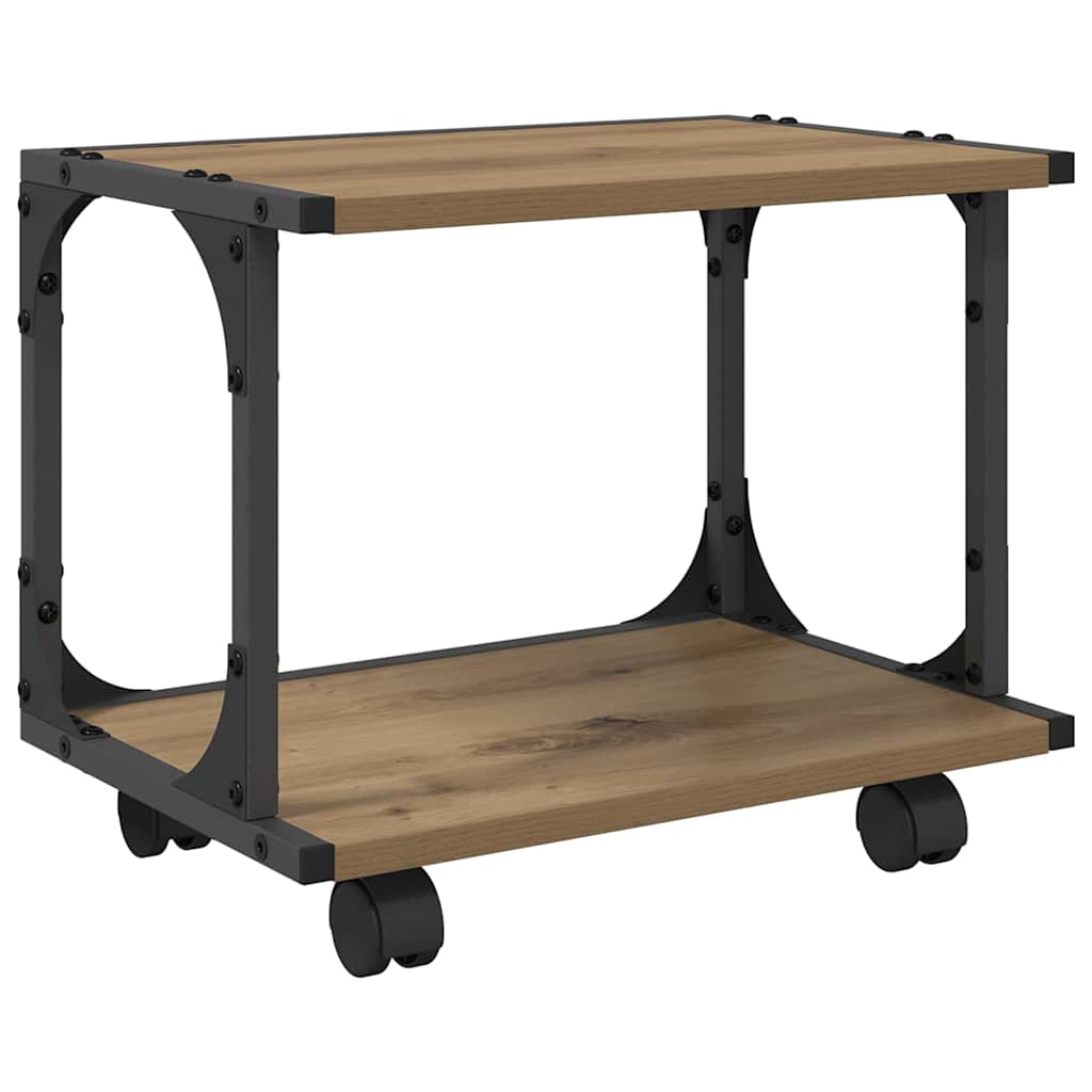 Artisan Oak Printer Stand 41 x 28 x 33.5 cm Particleboard