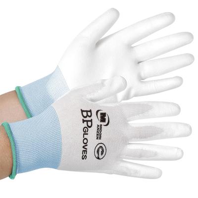 Midori Anzen Qualitätskontrolle Arbeit Staubarm Elastisch BP Urethan 10 Größe M Handschuhe, Eco-Mark zertifiziert, Emission, Passform, Handschuhe, Rückenfrei, Paare,