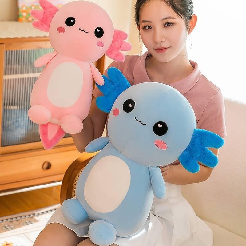 Adorable Plush Axolotl Toy Soft Cartoon Animal Stuffed Doll For Kids And Adults