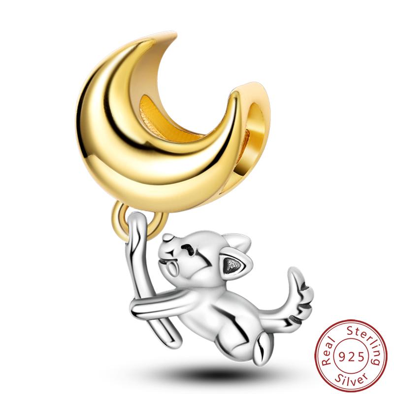 Cute Cat And Dog Series Copper Moon Butterfly Paw Print Charms 3Mm Diy Fine Jewelry Gifts Making