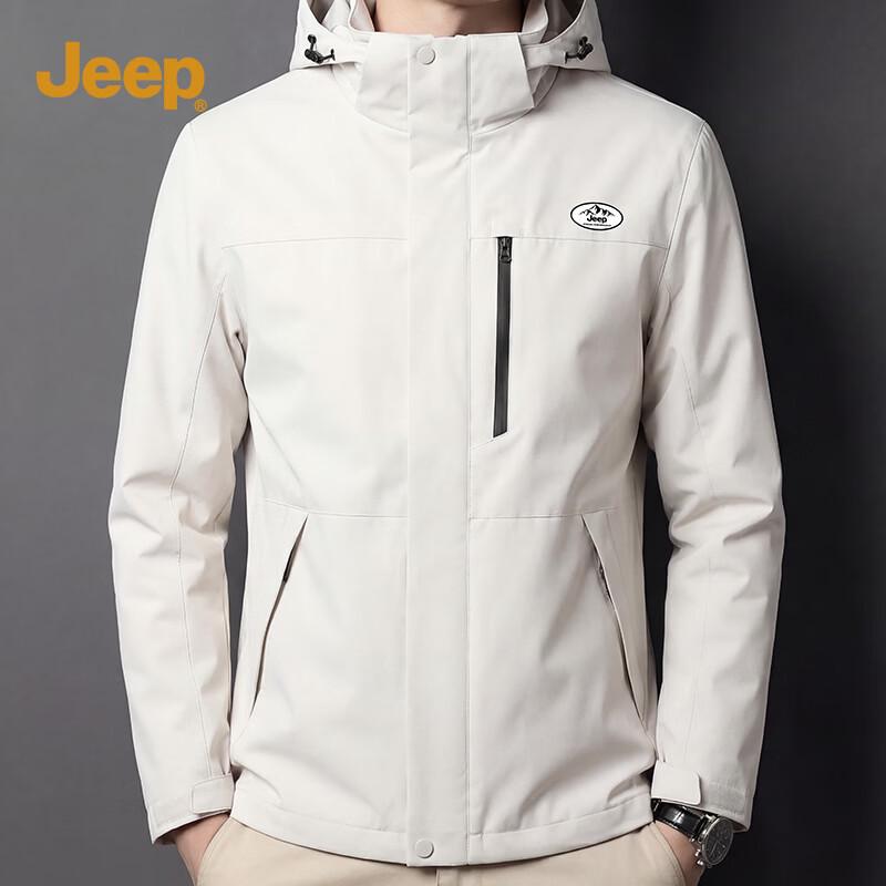 JEEP Men s Sporty Hooded Outdoor Jacket XL
