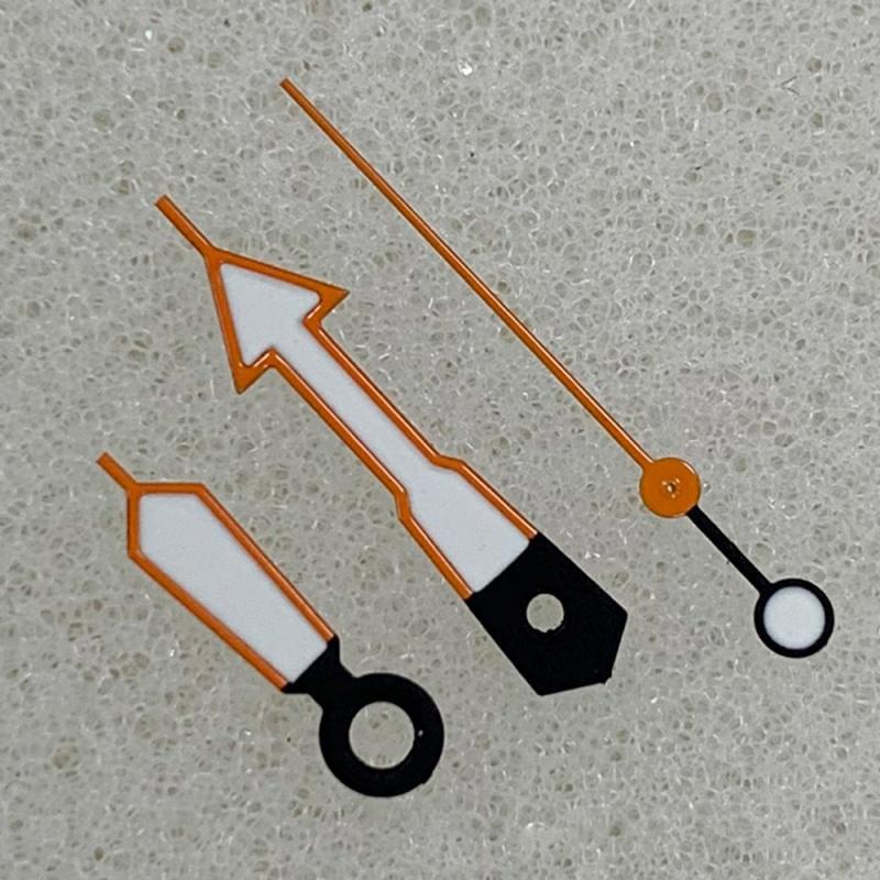 Colorful Edge Watch Needle for NH35 NH36 4R Movement Three-Pin Green Luminous