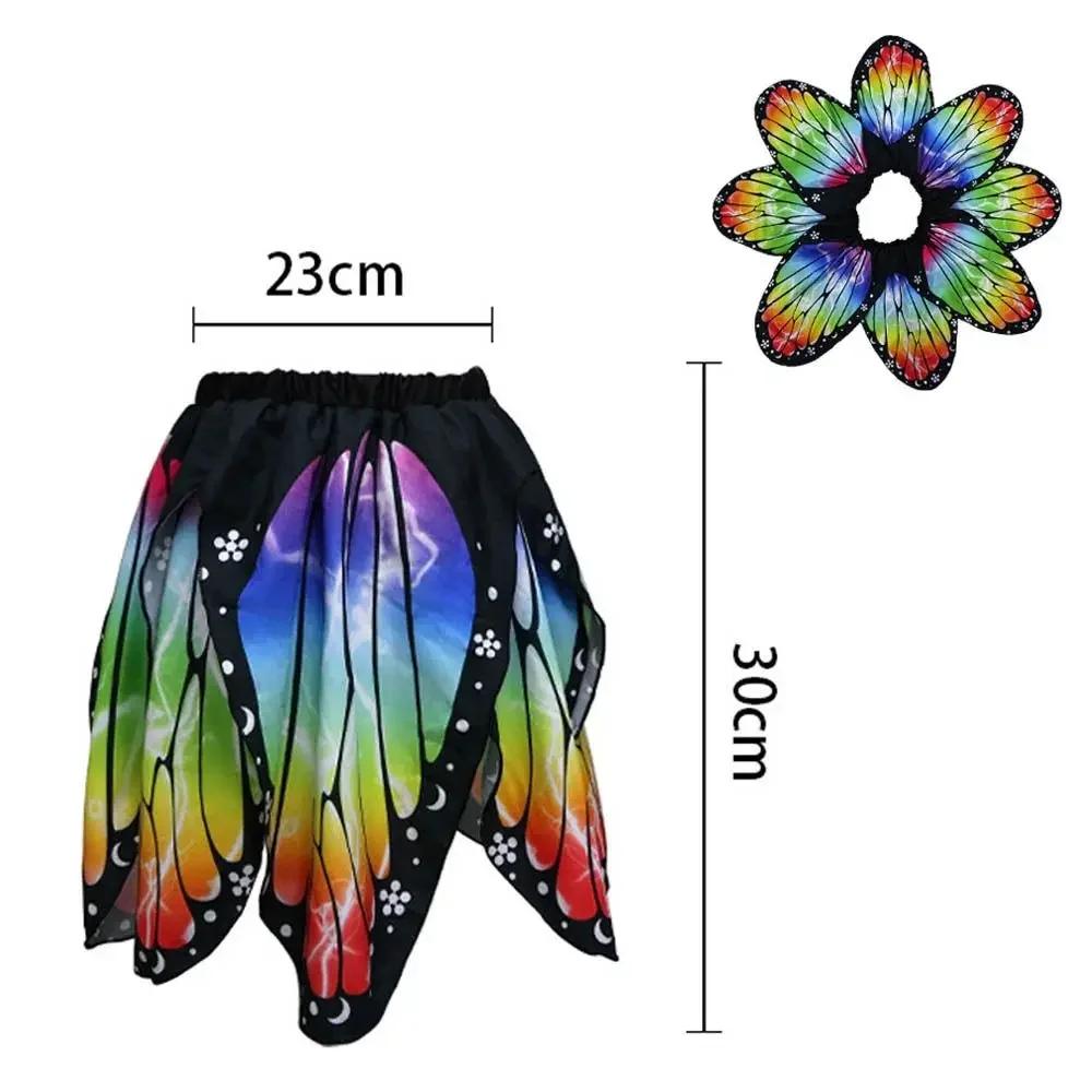 Cute Chiffon Butterfly Cape Dressing Up Costume Butterfly Wings Shawl Party Props Wing Cloak Kids