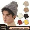 Korean Style Winter Acrylic Knit Hat - Modern Minimalist, Warm, Windproof, Fashionable, Versatile Wool Hat