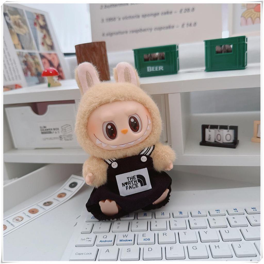 17cm Labubu Doll Vinyl Keychain: First & Second Gen Blind Box Clothes Collection