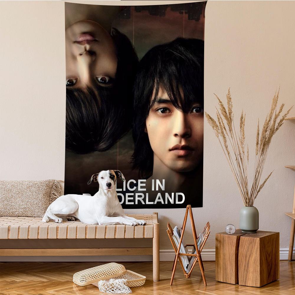 

Suspense Film Alice InBorderland Printed Large Wall Tapestry Hanging Tarot Hippie Wall Rugs Dorm Cheap Hippie Wall Hanging 74x94cm(29x37in)