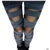 Szexi Bandage Cross leggings tavaszi őszi hálós patchwork legging női bokahosszú vékony nadrág