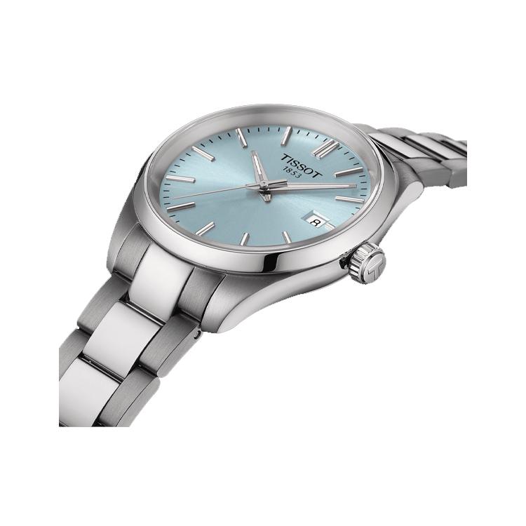Tissot PR100 Collection Quartz Movement 100m Water Resistance Women's Watch 34mm Blue Dial T150.210.11.351.00