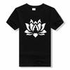 Namaste Print Dames T-shirt Korte Mouw Ronde Hals Losse Vrou...
