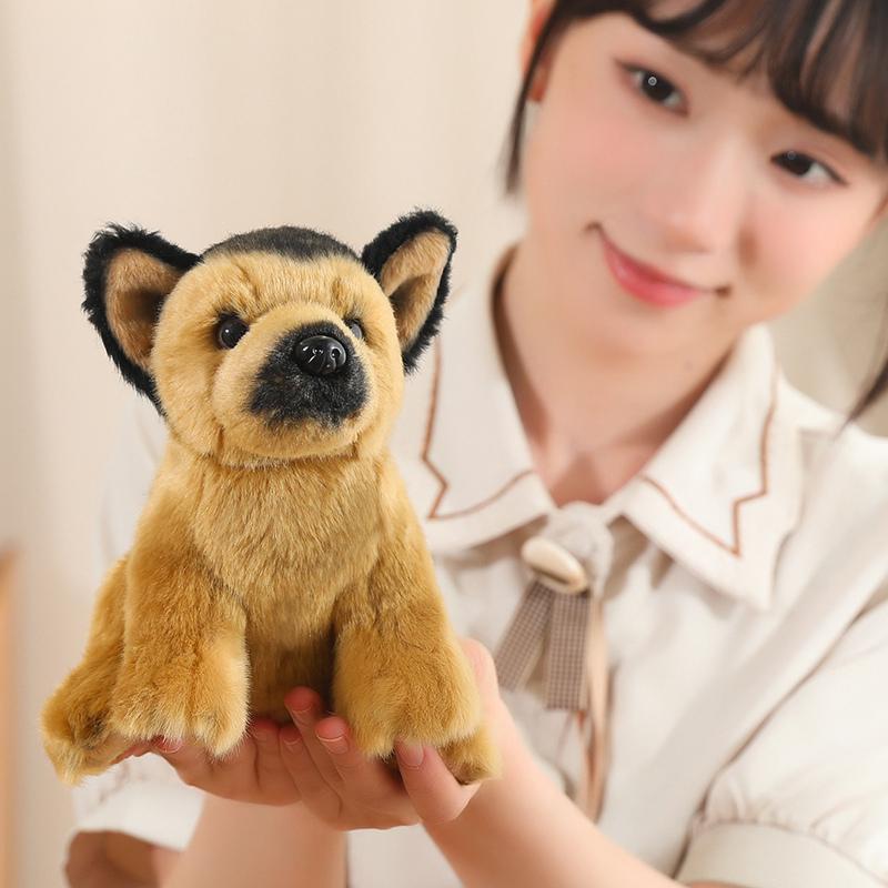 New17/30cm Simulation Sitting German Shepherd Dogs Super Soft Throw Pillow Home Decor Funny Animals Baby Birthday Gifts