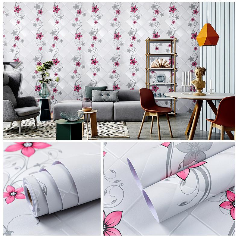 10m/20m European Geometric Retro Waterproof Thickened Self-adhesive Wallpaper Bedroom Living Room Decor DIY Decorative Film Renovation Sticker