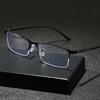 New Metal Half-frame Anti-blue Light Reading Glasses For Business Men Lightweight Reading Glasses