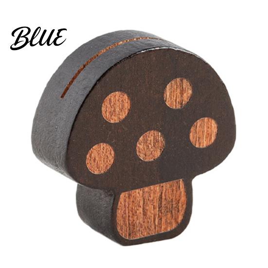 Postcard Display Holder Wooden Mushroom Place Card Holder Mini Hedgehog Table Number Stand