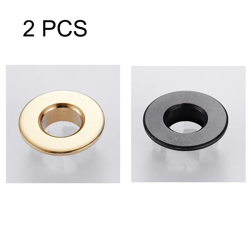 Tappo di troppopieno Nero Argento Oro Bronzo Vintage Ottone Lavabo da Bagno Rubinetto Lavandino Con Anello a Sei Piedi Inserto Sostituzione