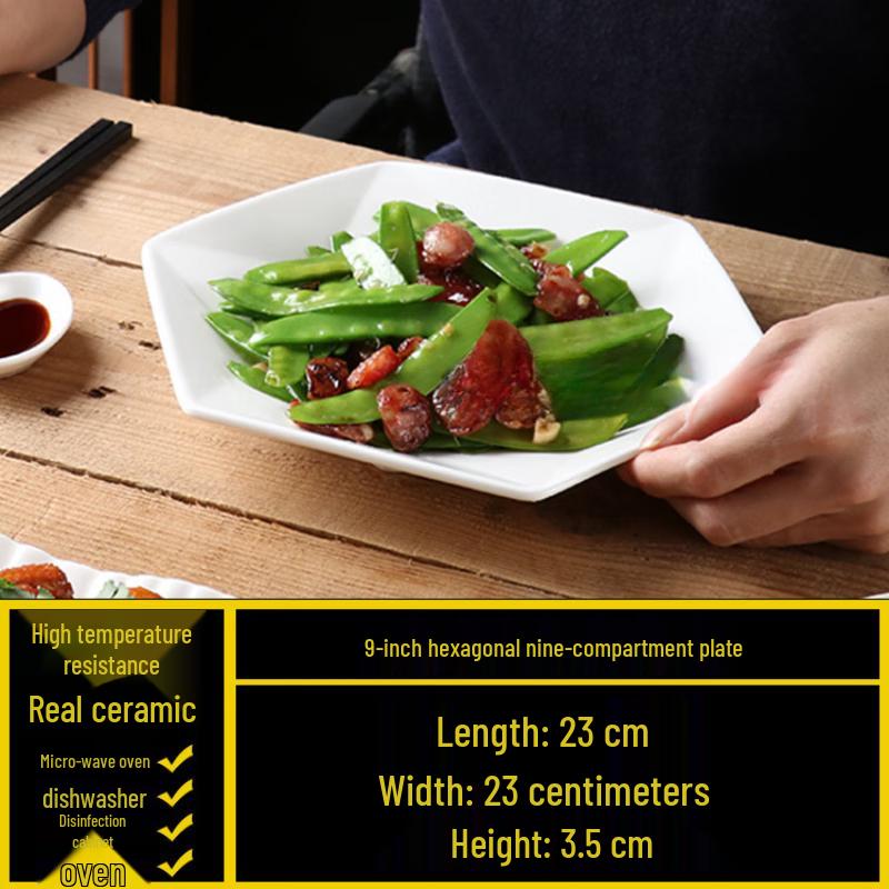 Creative Irregular White Ceramic Serving Plate