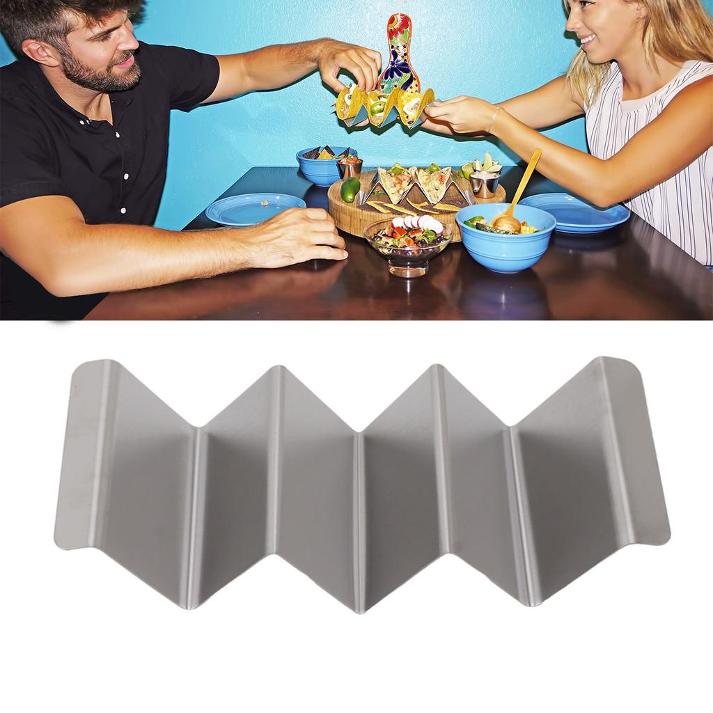 Kitchen Taco Holder Stand   Shape Stainless Steel Taco   Holder Grill for Baking