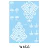 Tattoo Stickers White Waterproof White Henna Lace Tattoo Stickers