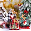 12pcs Christmas Gift Bag Set with Drawstring Closure Christmas Linen Bag Cloth Bag Christmas Candy Bag