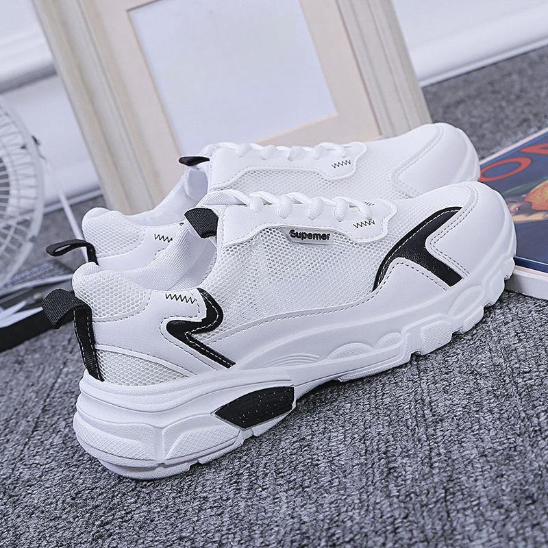 Sommer Sneakers Damen Sommer Atmungsaktiv Neue Studenten All-Match Harajuku Style Mesh Weiße Schuhe Mesh Oberfläche Schuhe Damen