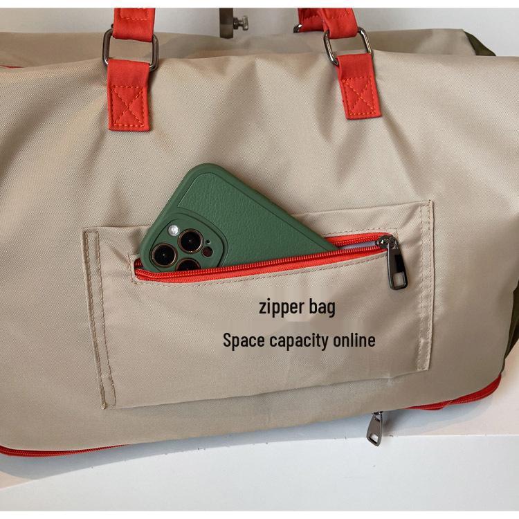 Women's Expandable Fitness Bag: Large Capacity, Dry/Wet Separation, Outdoor Sports & Travel with Shoe Compartment