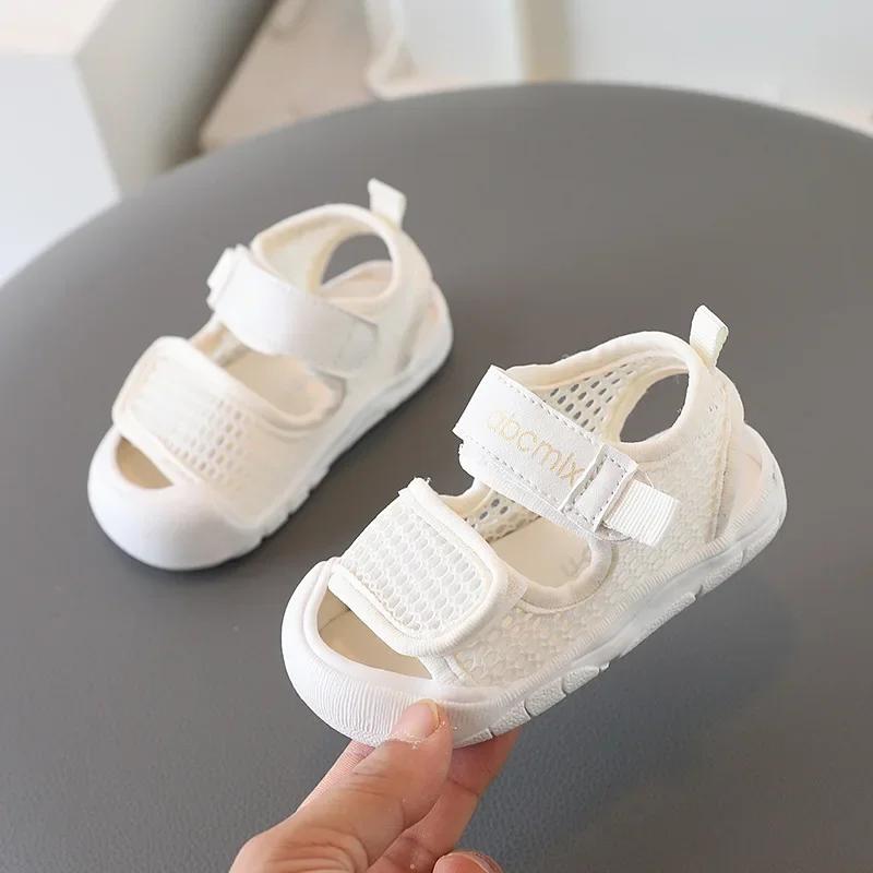 Child Boy Girl Beach Sandals Summer Sandal Mesh Kids Sport Shoes 0-3 years