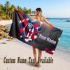 Bologna FC Design Beach Towel Custom Text Large Towel for Beach Vacation