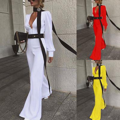 wide leg trouser jumpsuit