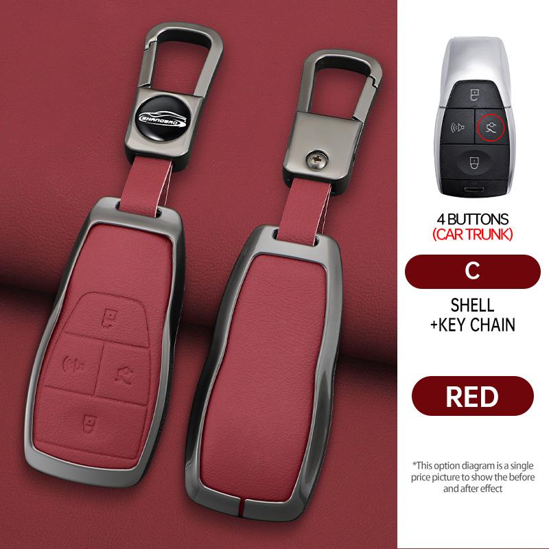 Suede Car Key Case Cover For Baic Beijing X7 Bj40 Senova D50 D70 X55 X65 Eu5 Eu7 Car Key Protector Keychain Accessories