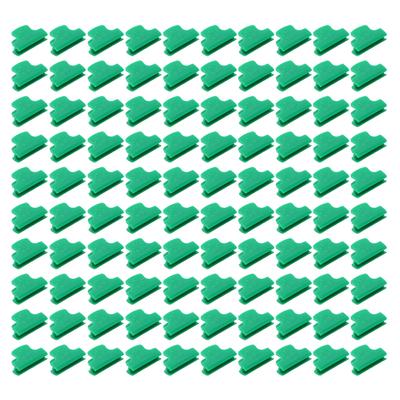 100 Pezzi 6mm Morsetti in Plastica per Film Serra Morsetti per Tubi Accessori Copertura Serra per Fissaggio