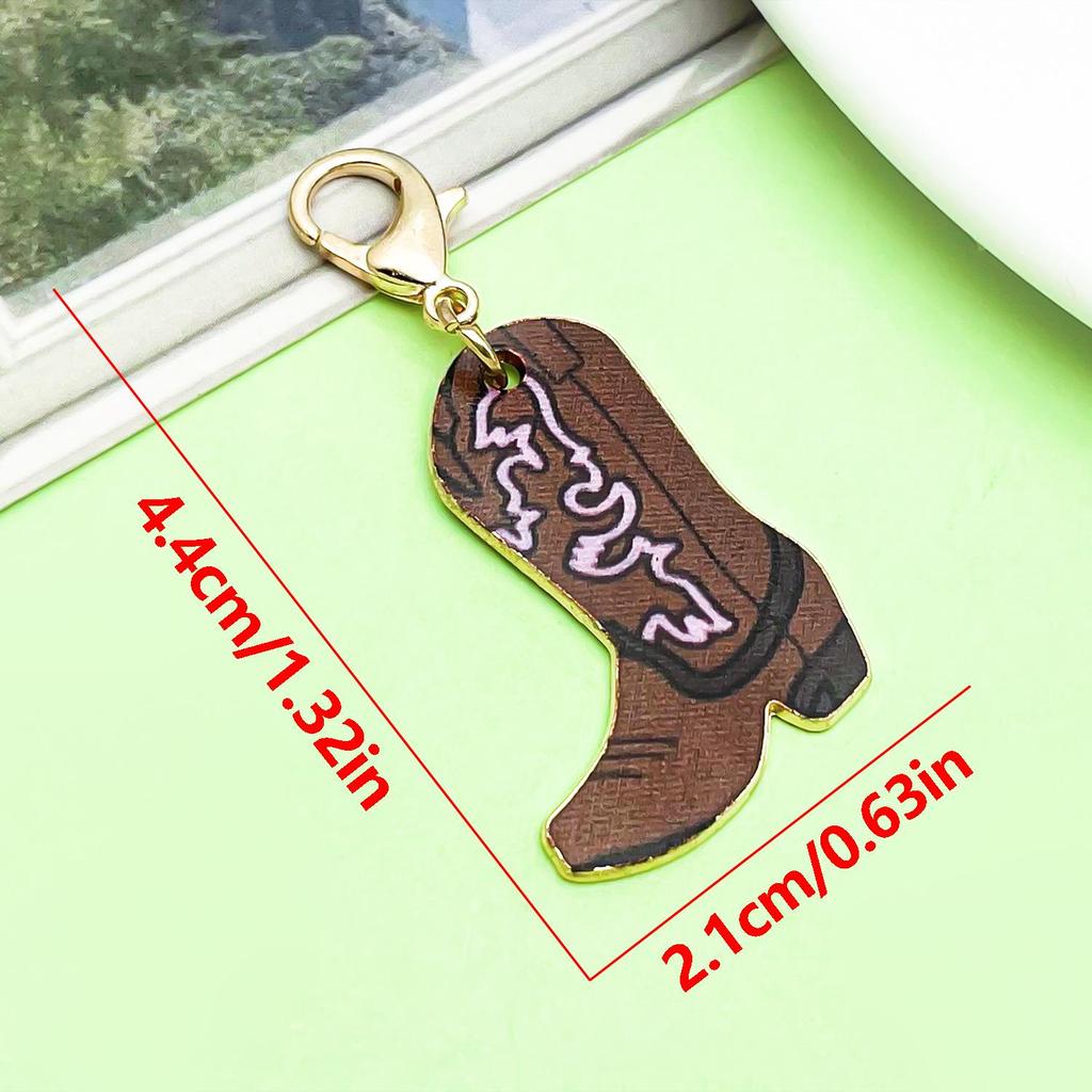 Retro Alloy Denim Boots Keychains & Charms: Unique Women's Accessories