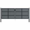 Garden Gate Anthracite 400 X 150 Cm Steel