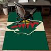 Minnesota-Wild Hockey Team Floor Mat for Living Room, Game Rooms, Office, Bedroom, Office Floor Mat Playful Design, Christmas Fan Gifts