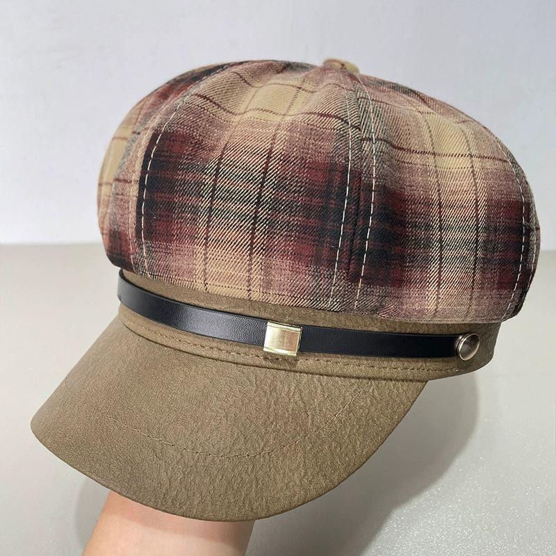 Women's Wool Beret: Large Head, Small Face, Warm Autumn/Winter Newsboy Hat