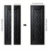 3D Door Decoration Stickers Modern Black Geometric  Simple Abstract Lines Flowers Wallpaper For Living Room Home Decor Bedroom Art Decals