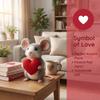 Wool Felt Mouse Ornaments Handmade Felt Valentines Day Decor  Anniversary Gift