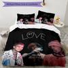 3pcs Lil Peep Pattern Bedding Set Duvet Cover Set Includes Duvet Cover &pillowcases, Perfect All Season Bedroom Decoration & Gift