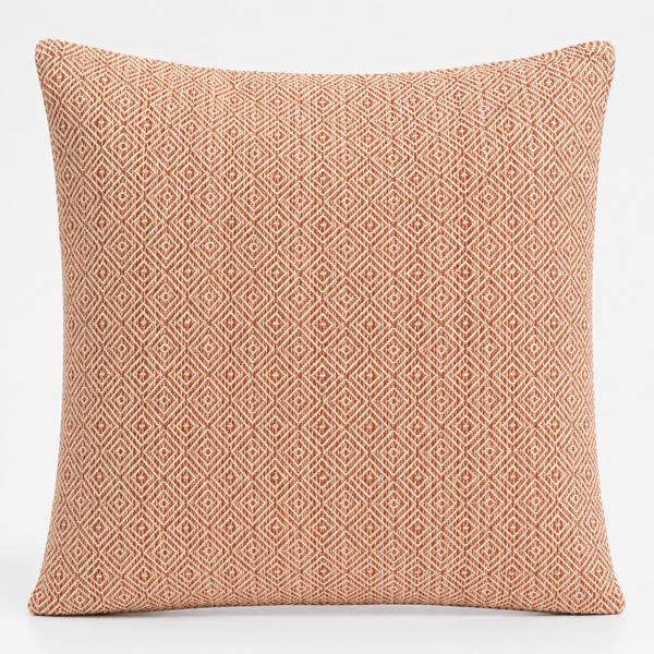 Classic Cushion Cover - Burgundy Squares - 60 × 60 Cm - Jumbo Style