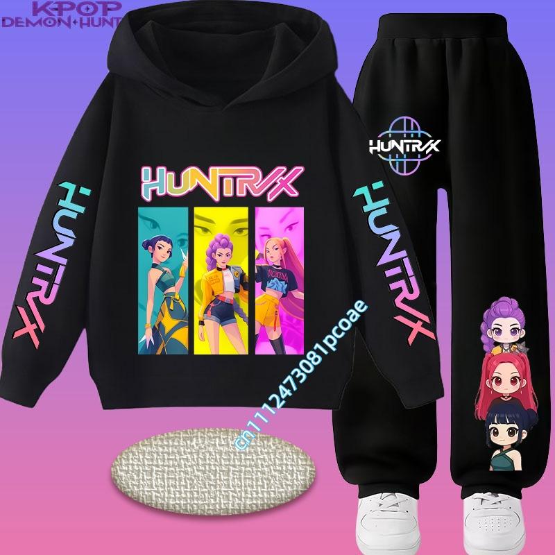 Movie Korean Style Sets Children Hoodies Pullover Sweatshirt Trucksuit Cartoon Girls Boy Kids Clothes