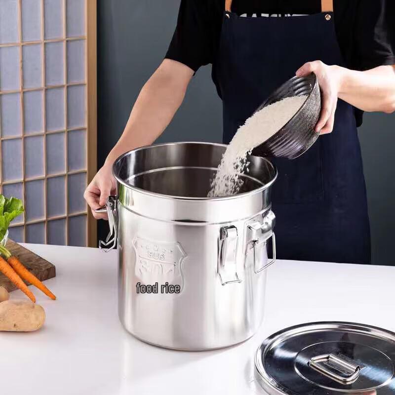 Yimeide Commercial 304 Stainless Steel Sealed Storage Bucket