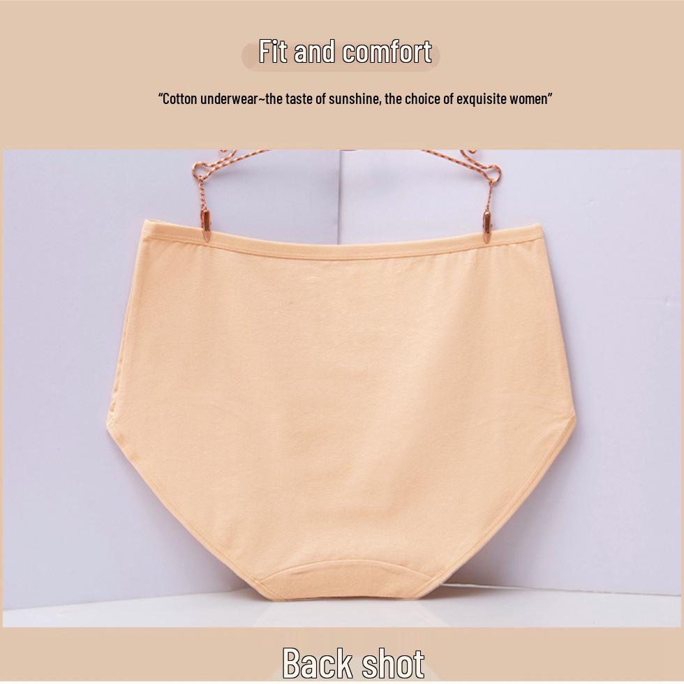 Plus Size Women's Pure Cotton Briefs - XL To XXL Postpartum Underwear