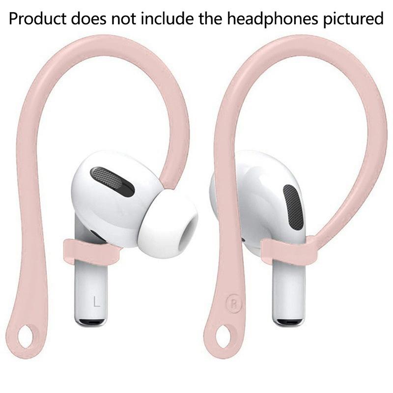 1Pair Anti-Lost Earhook Eartips Secure Fit Silicone Wireless Earphone Protective Accessories Holders For Apple Airpods 1 2 3 Pro